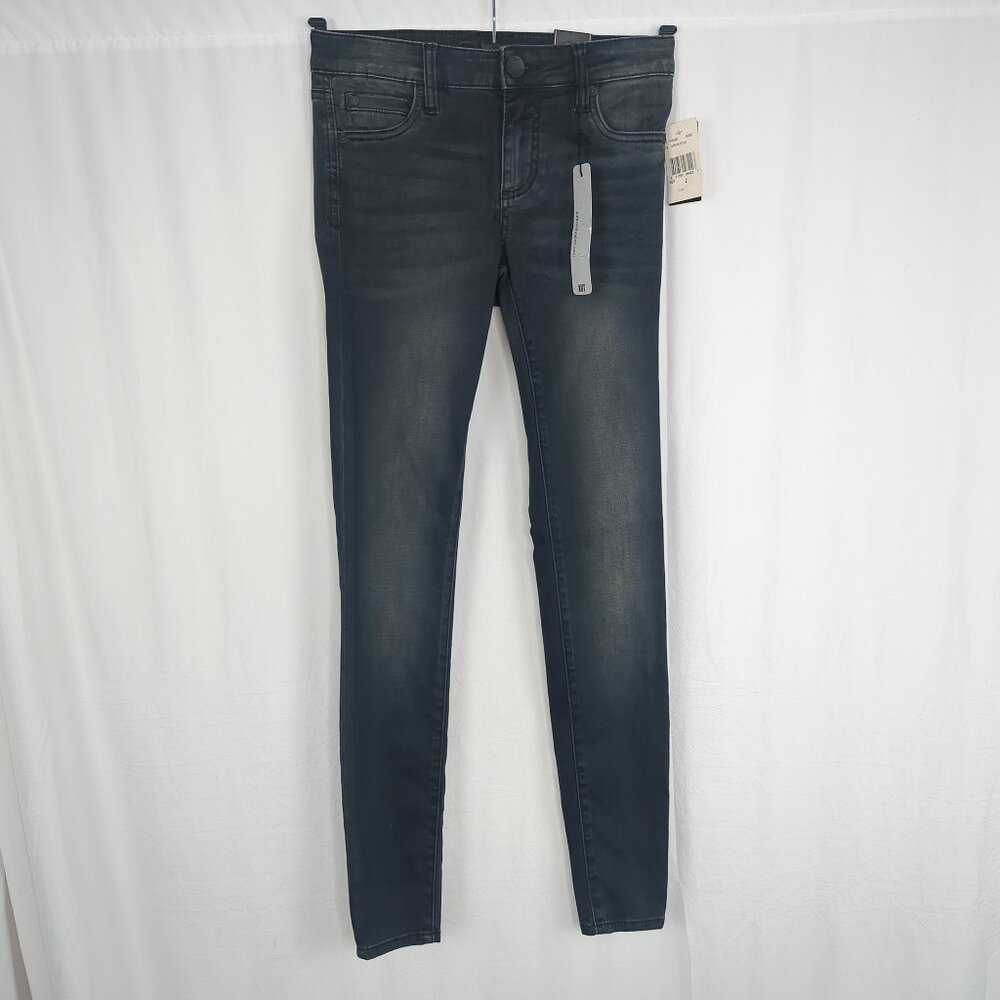 KUT Mia Skinny Black Jeans 2 Stretch Toothpick NWT